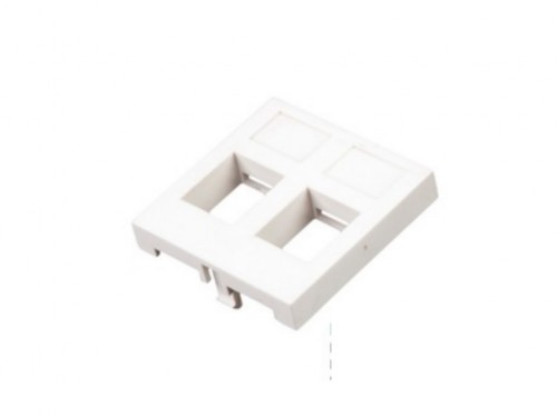 Face plate 2 port, Frech type,45x45mm, LY-FP50