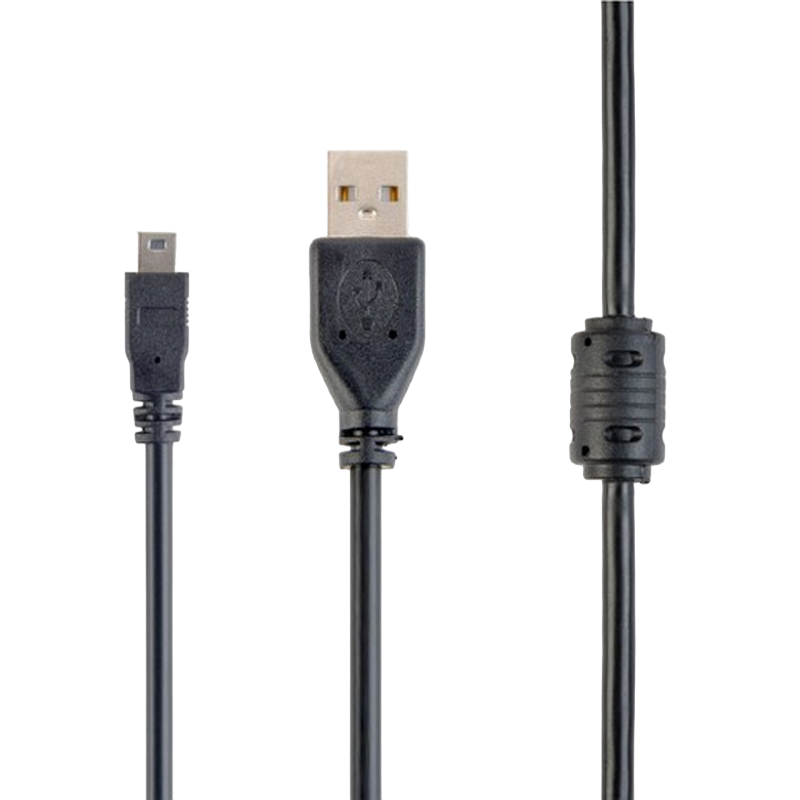 Cable USB, A-plug MINI 5PM, 1.8 m, USB2.0 Premium quality with ferrite core, CCF-USB2-AM5P-6