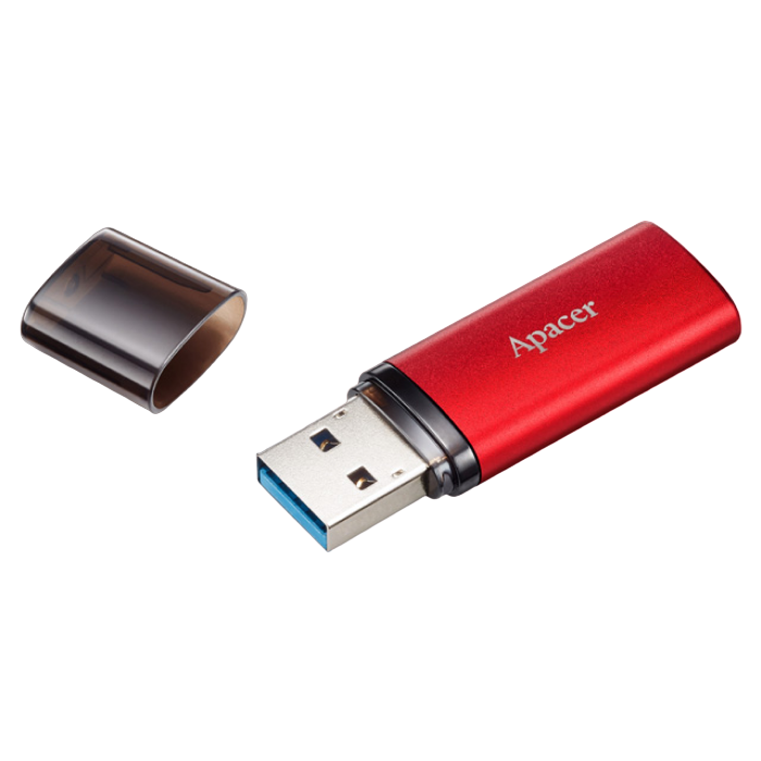 16GB USB3.1 Flash Drive  Apacer "AH25B", Sunrise Red, Matte Metal, Classic Cap (AP16GAH25BR-1)