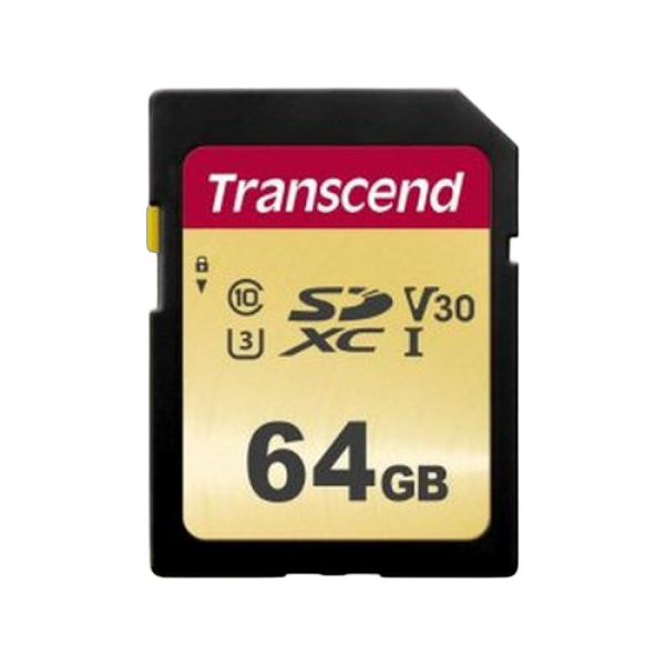 ..64GB  SDXC Card (Class 10) UHS-I , U3, Tran..