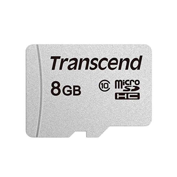 ..8GB MicroSD (Class 10) UHS-I (U1) , Transcend "TS8GUSD300S" (R/W:95/45MB/s)