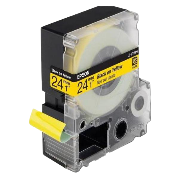 Tape Cartridge EPSON LK-6YBP; 24mm/9m Pastel, Black/Yellow, C53S656005