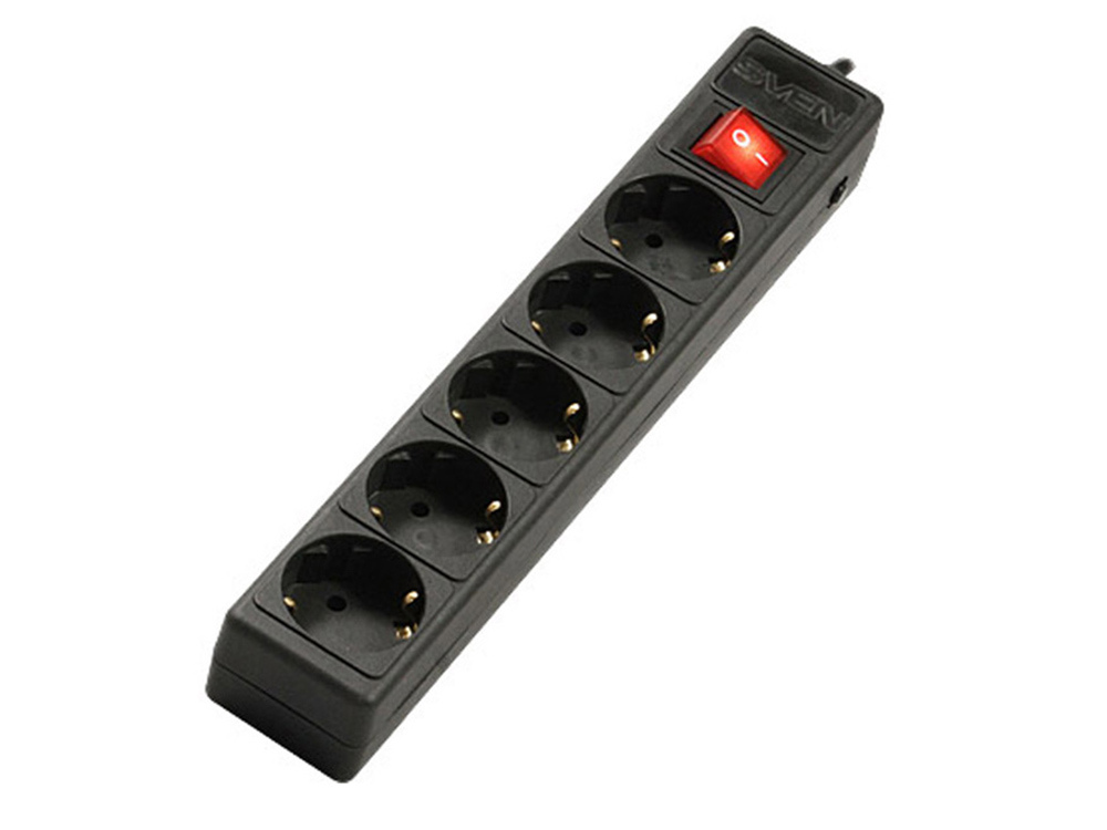 Surge Protector   5 Sockets,  5.0m,  Sven Opt..