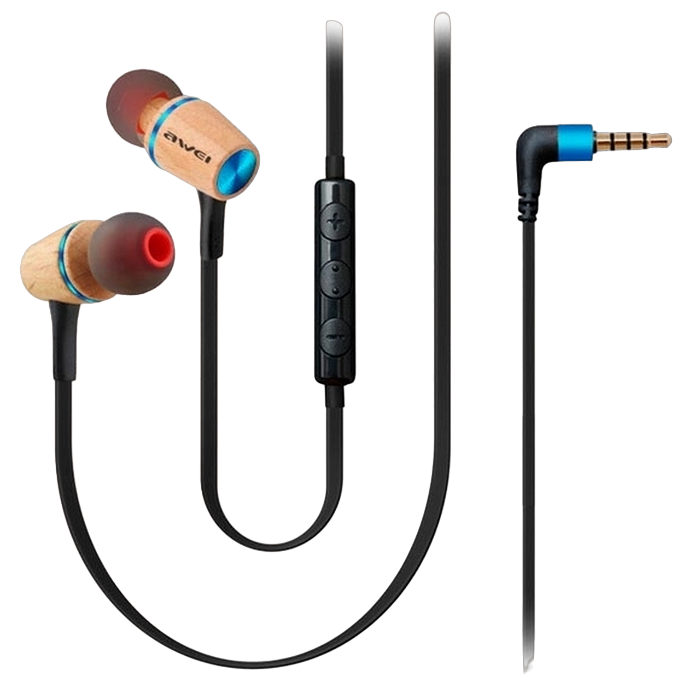 Awei earphones, Es-80Ty, Blue