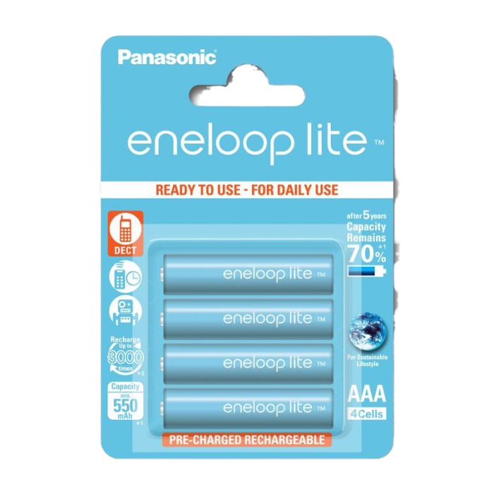 Cumpara  Батарейки - AAA  Eneloop  Lite 550mAh, Blister*4, Panason..