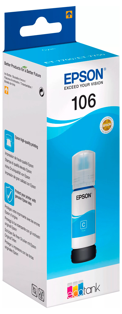 Cumpara  Imprimare și scanare - Ink  Epson C13T00R240, 106 EcoTank, Cyan..