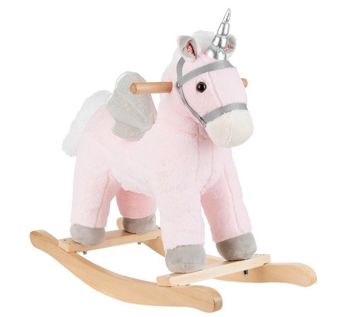 Rocking toy with sound Pink Horse..