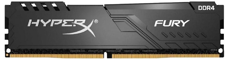 32GB DDR4-3000MHz  Kingston HyperX FURY (HX430C16FB3/32), CL16-19-19, 1.35V, Intel XMP 2.0, Black