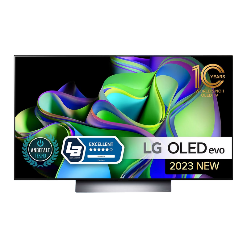 48" OLED SMART TV LG OLED48C36LA, Perfect Black, 3840 x 2160, webOS, Black