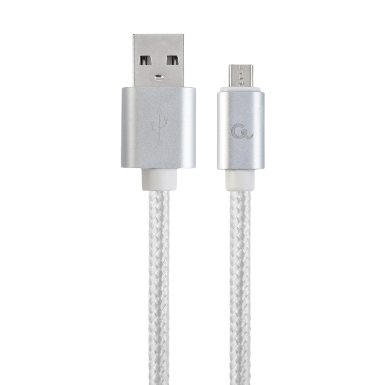 Cable Micro USB2.0,  Micro B - AM, 1.8 m,  Blister, Black, Cablexpert, CCB-mUSB2B-AMBM-6