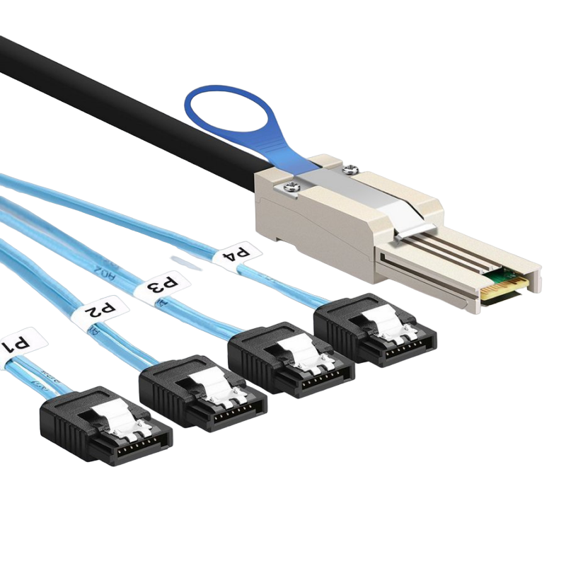 Cumpara  Cabluri interne de calculator - RAID Cable SFF-8088 TO 4x SATA, 1m..