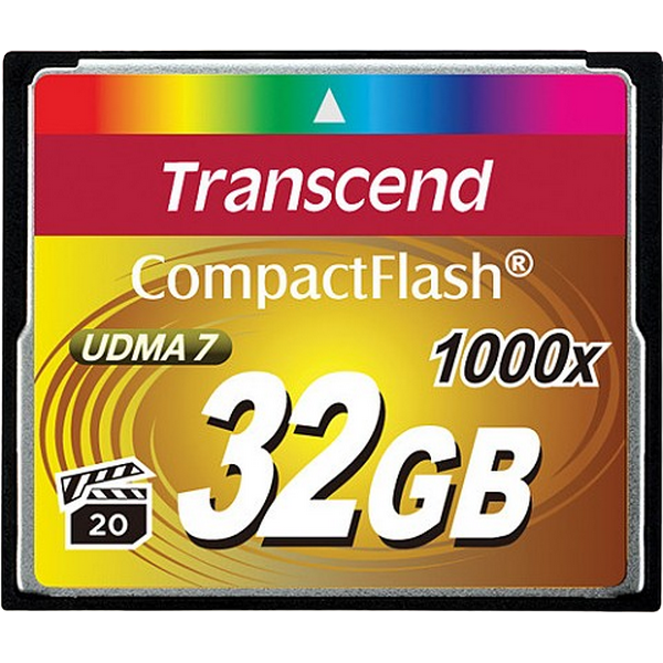 .32GB CompactFlash Card, Hi-Speed 1000X, Tran..