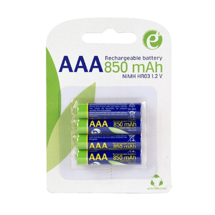 AAA  850mAh, Blister*4, Energenie, Ni-MH, EG-..