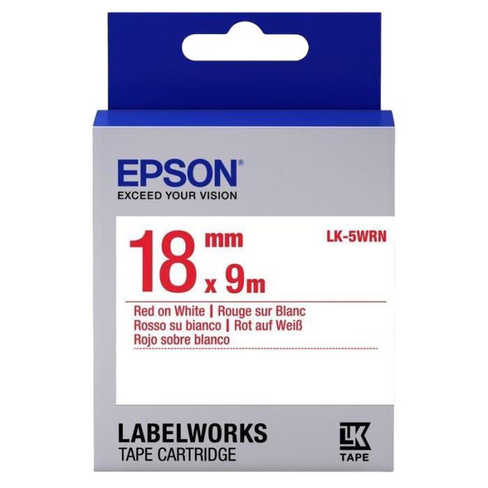 Cumpara  Cartușe de panglică pentru imprimarea autocolantelor - Tape Cartridge EPSON LK5WRN; 18mm/9m Standard..