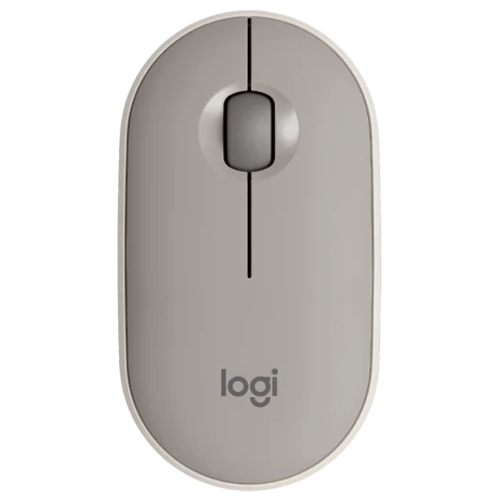 Wireless Mouse Logitech M350, Optical, 1000 dpi, 3 buttons, Ambidextrous, Slim, 2,4 /BT, 1xAA, Sand