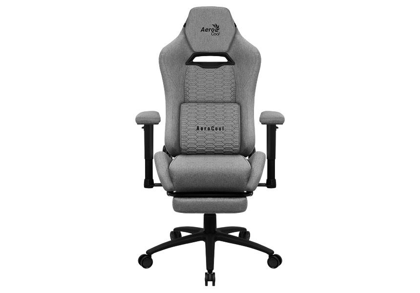 Игровое кресло AeroCool Royal AeroWeave, Искусственная кожа, Серый
