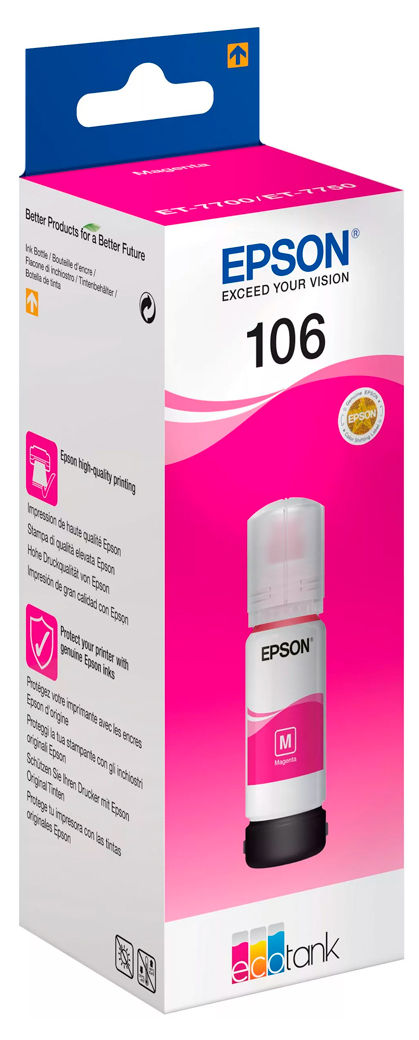 Cumpara  Imprimante / Scanere / MFD - Ink  Epson C13T00R340, 106 EcoTank, Magenta..