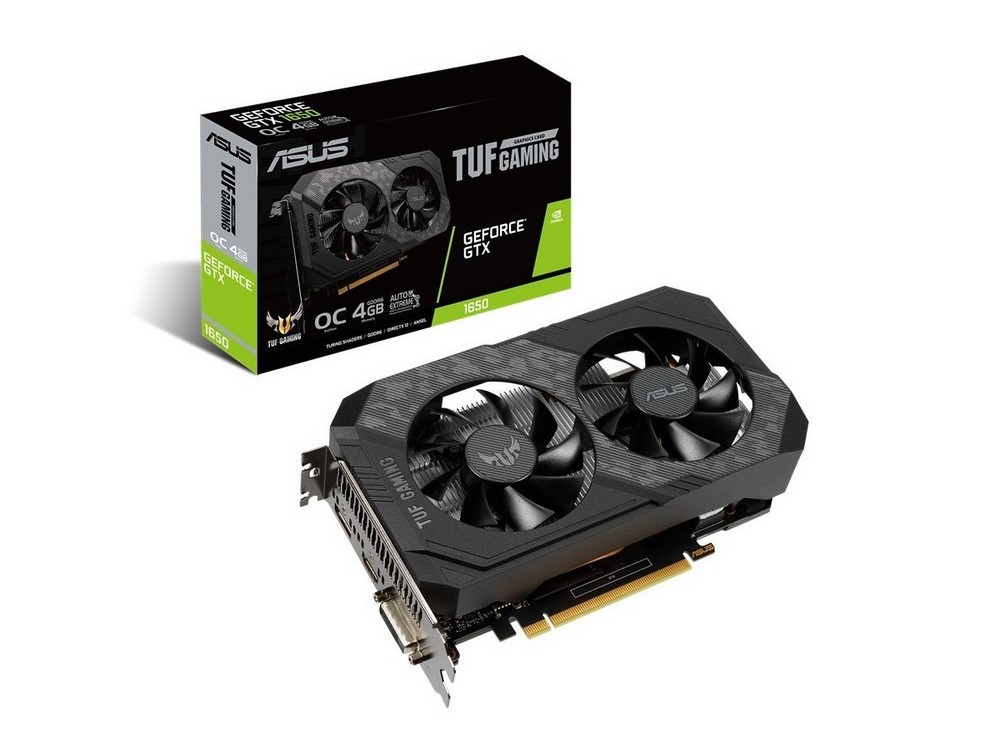 Видеокарта ASUS TUF-GTX1650-O4GD6-GAMING,  4ГБ GDDR6 128бит