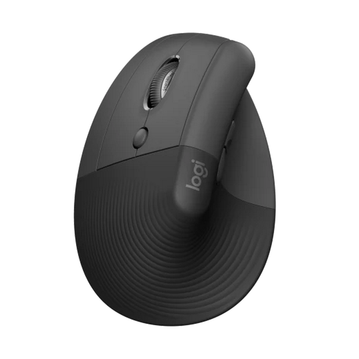 Wireless Mouse Logitech Lift Left Vertical, Optical, 400-4000 dpi, 6 buttons,1xAA,BT/2.4 Ghz, Black
