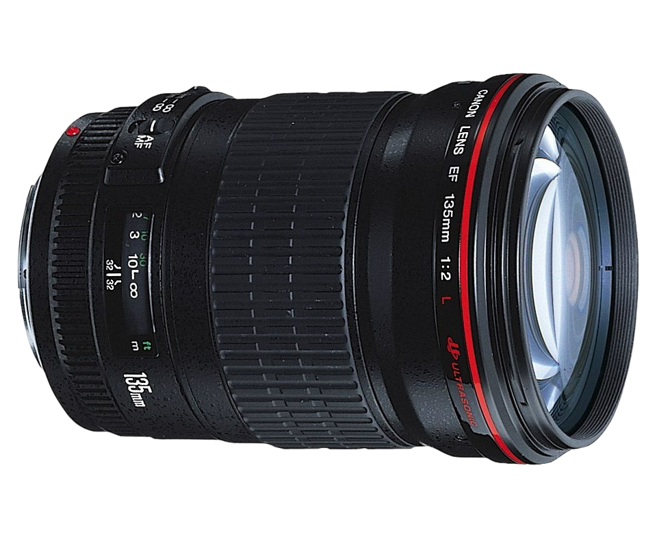 Prime Lens Canon EF 135mm, f/2.0 L USM..