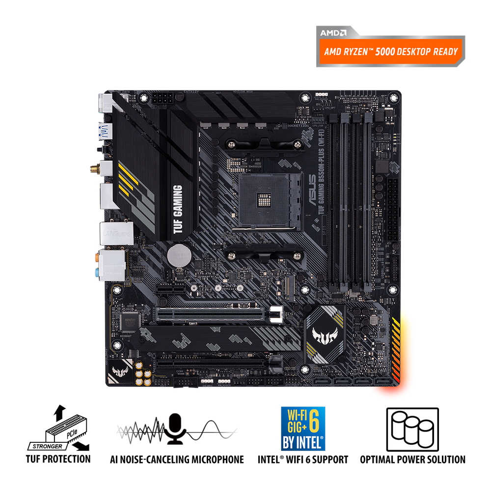 Cumpara  Plăci de bază - MB AM4 Asus TUF GAMING B550-PLUS (WI-FI)  ATX..