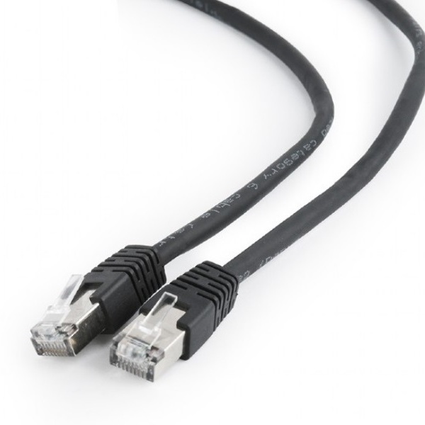 Patch Cord Cat.6/FTP,  3m, Black, PP6-3M/BK, Cablexpert