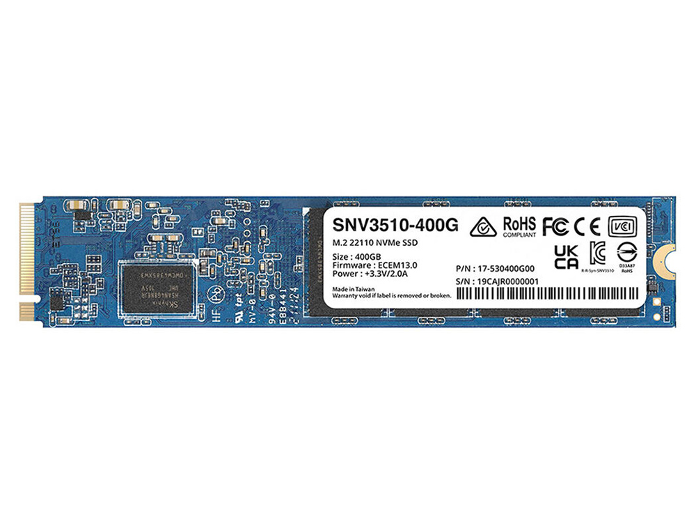 SYNOLOGY M.2 22110 400Gb Enterprise NVMe solid-state drive "SNV3510-400G"