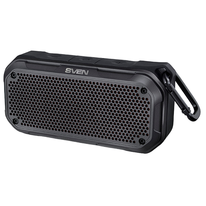 Speakers SVEN "PS-240" 10w, TWS, IPx7, Black, Bluetooth, microSD, AUX, Mic, 2000mA