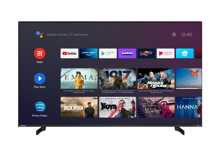 55" LED SMART TV TOSHIBA 55QA5D63DG, QLED 3840x2160, Android TV, Black