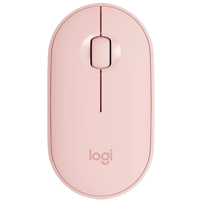 Wireless Mouse Logitech M350, Optical, 1000 dpi, 3 buttons, Ambidextrous, Slim, 2,4 /BT, 1xAA, Rose