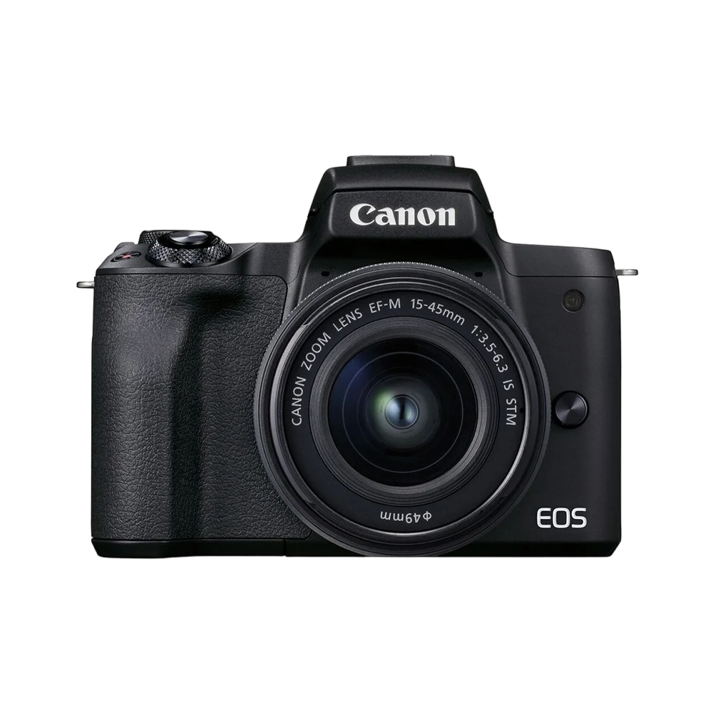 DC Canon EOS M50 Mark II, Black & EF-M 15-45m..