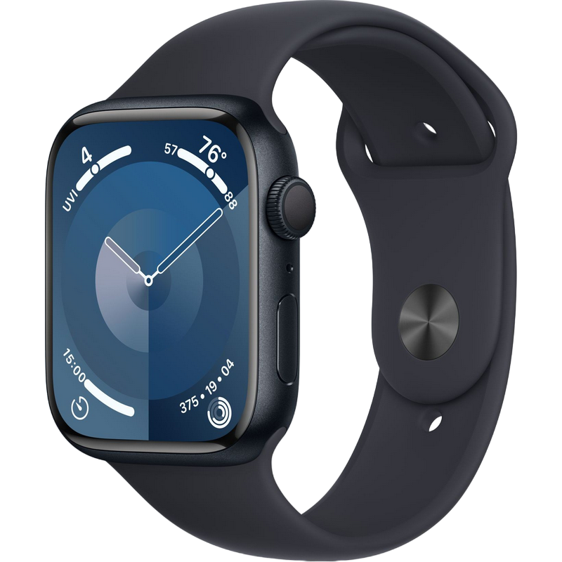 Apple Watch Series 9 GPS, 45mm Midnight Alumi..