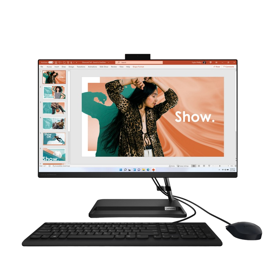 Cumpara  Monoblocuri - Lenovo AIO IdeaCentre 3 27IAP7 Black (27