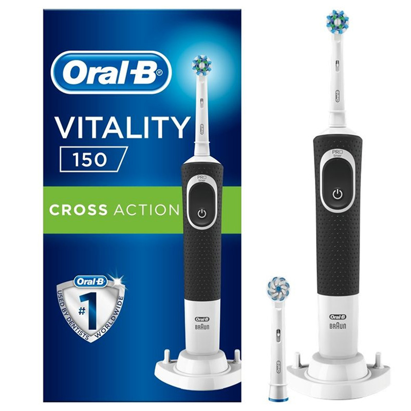 Electric Toothbrush Braun Vitality 150 Cross Action Black