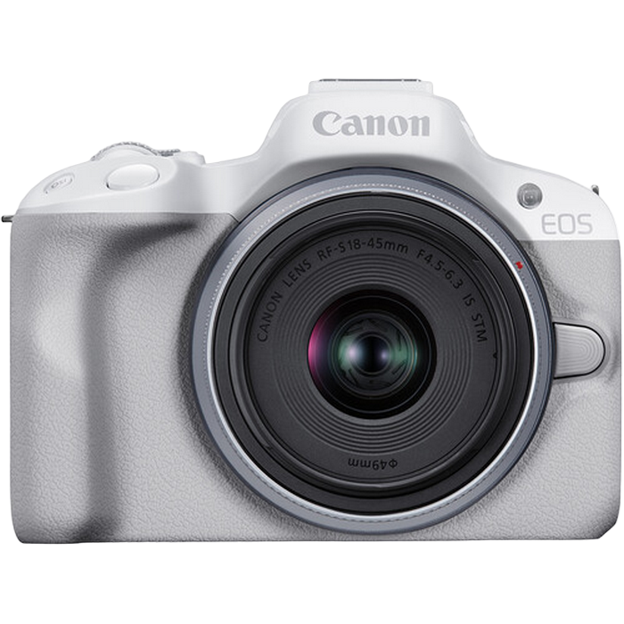 DC Canon EOS R50 White & RF-S 18-45mm f/4.5-6..