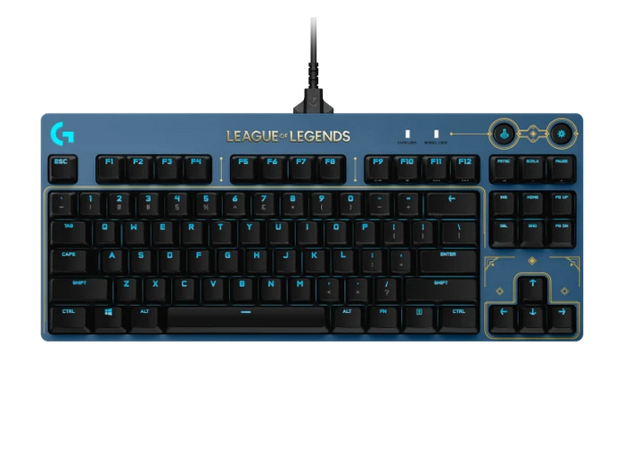 Gaming Keyboard Logitech G PRO LOL, TKL, Mechanical, GX Brown Clicky, RGB, Detachable cable, 12 prog