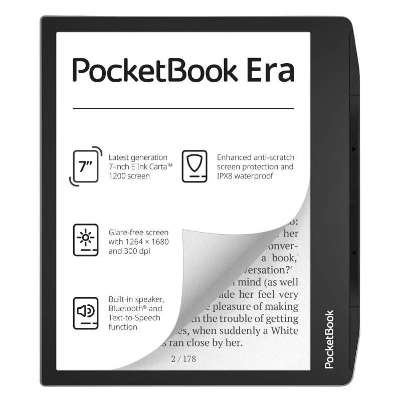 PocketBook Era, Stardust Silver,  7" E Ink Carta (1680x1264)