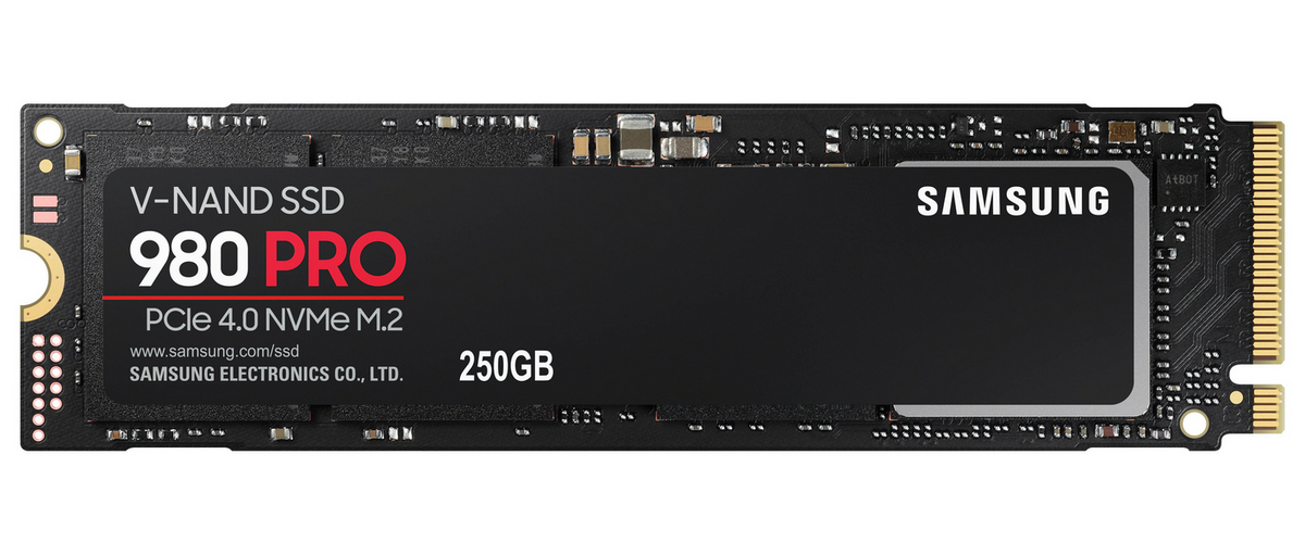 .M.2 NVMe SSD  250GB Samsung 980 PRO [PCIe 4.0 x4, R/W:6400/2700MB/s, 500/600K IOPS, Elpis, 3DTLC]