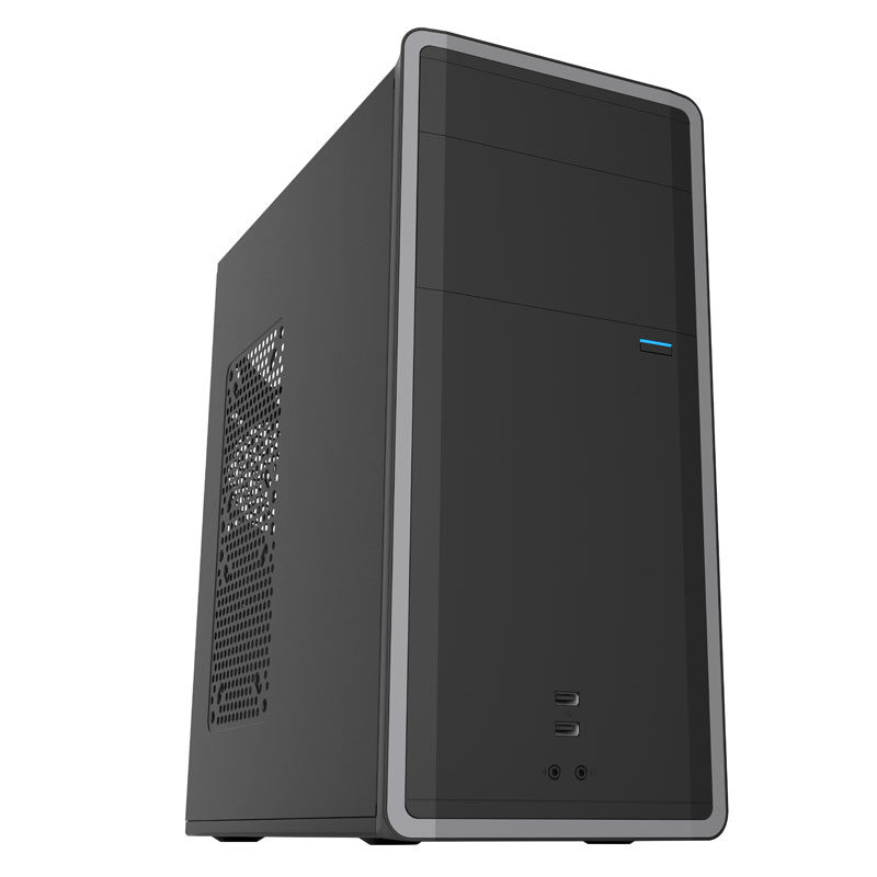 Cumpara  Carcase de calculator - Case ATX 500W Sohoo 2809BG, 2xUSB2.0, Black-G..