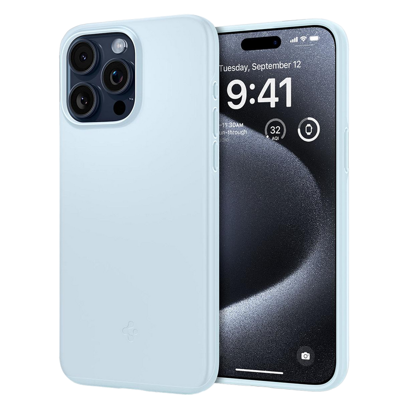 Spigen iPhone 15 Pro, Thin Fit, Mute Blue