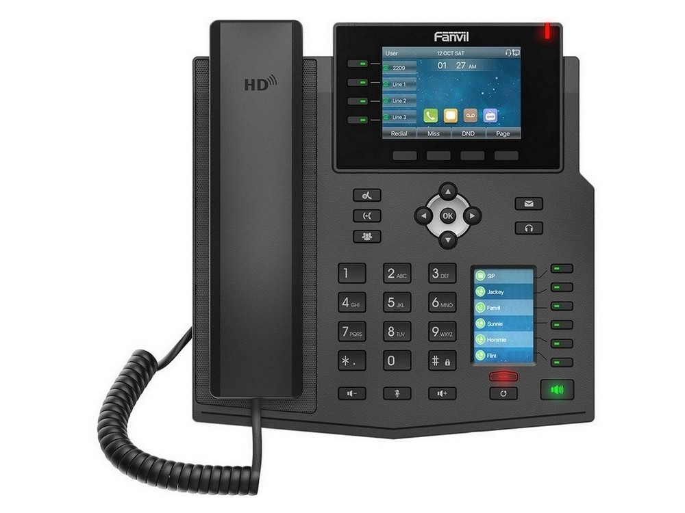 Fanvil X5U Black, High-end IP phone, Colour D..