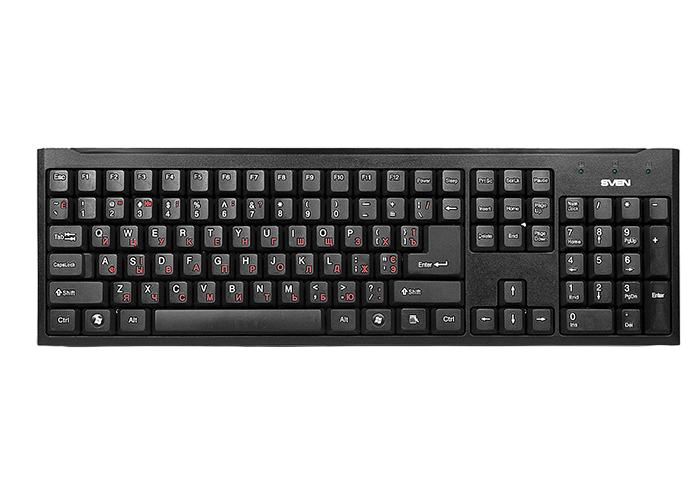 Купить  Клавиатуры - Клавиатура SVEN Standard 303, Проводное, Чёрн..
