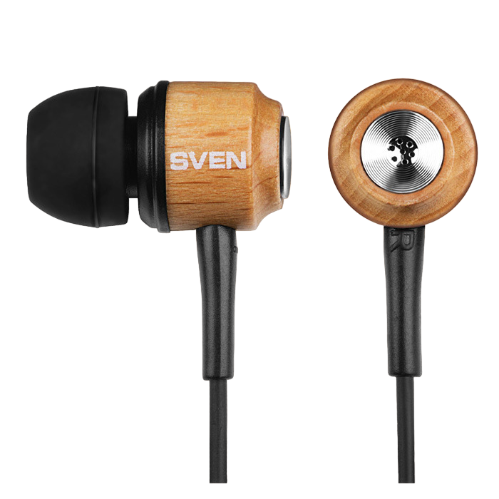 Cumpara  Casti audio - Earphones SVEN E-12 WD (SEB 12 WD) - Wooden-B..