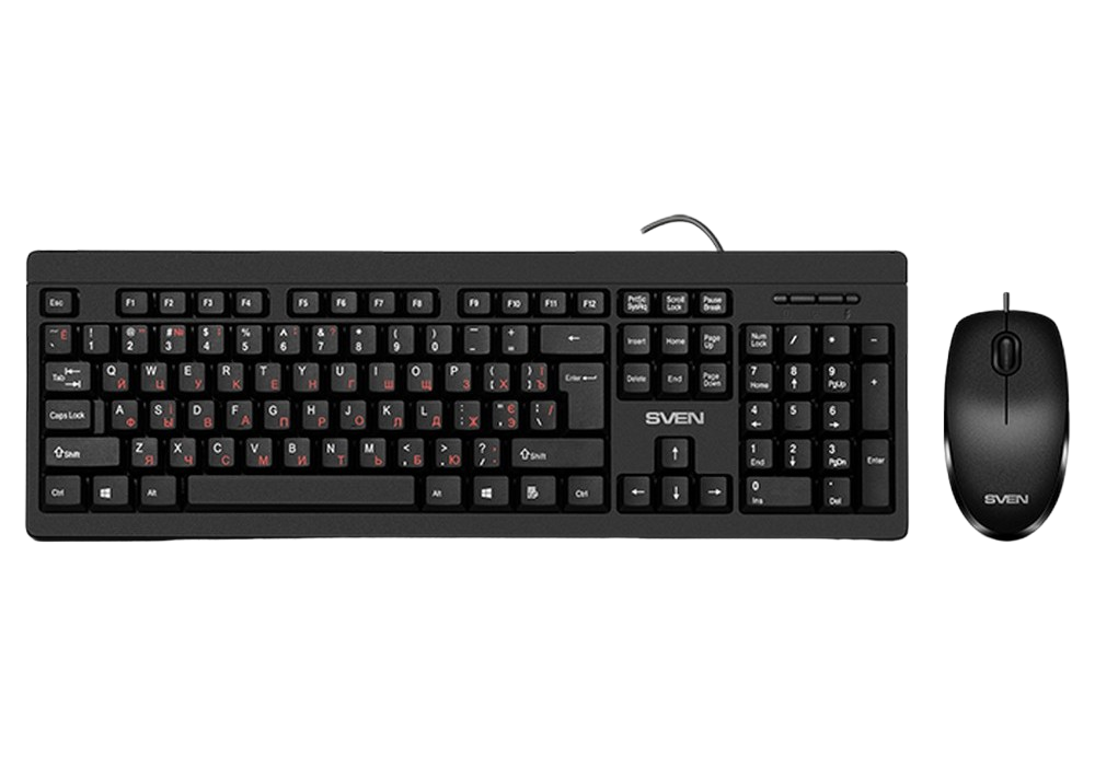 Cumpara  Tastaturi - Keyboard & Mouse SVEN KB-S320C, Fullsize layo..