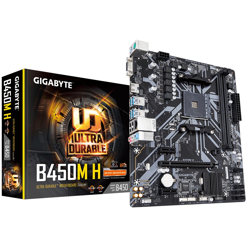 Cumpara  Plăci de bază - MB AM4 Gigabyte B450M H mATX..