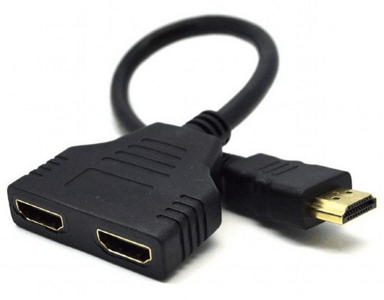 Cumpara  Periferice pentru PC - Cable HDMI  Passive dual port cable, Black, C..