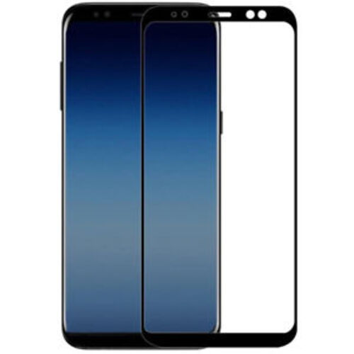 Cellular Tempered Glass for Sam. Gal. A8+(2018), curved, Black