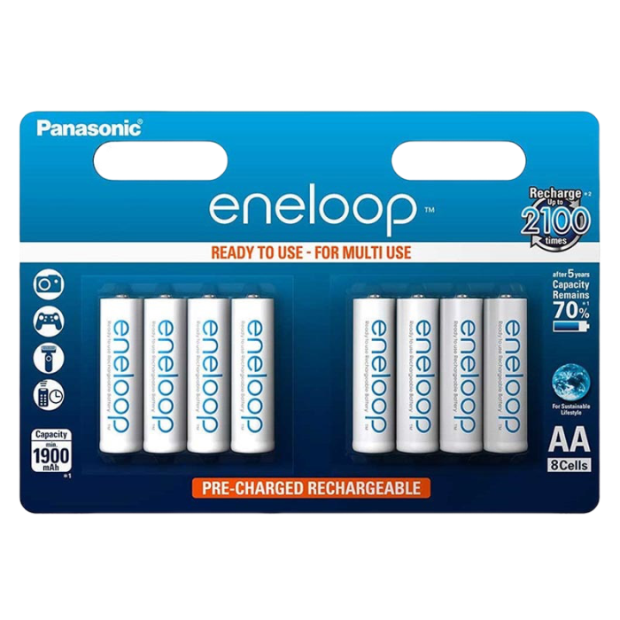 Cumpara  Батарейки - AAA  Eneloop 750mAh, Blister*8, Panasonic, BK..