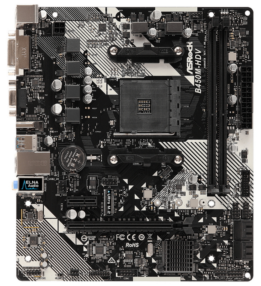 MB AM4 ASRock B450M-HDV R4.0  mATX..