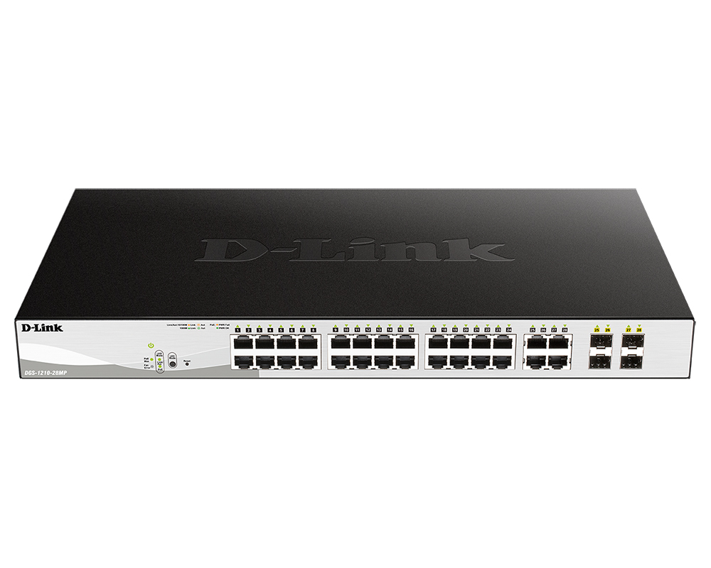 24*100BASE-TX POE SMART SWITCH, D-link DGS-12..